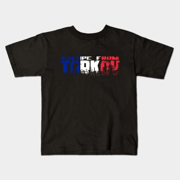 Escape from Tarkov France Kids T-Shirt by tortoiseman